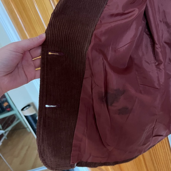 Vintage Brown Corduroy Blazer - Picture 5 of 6
